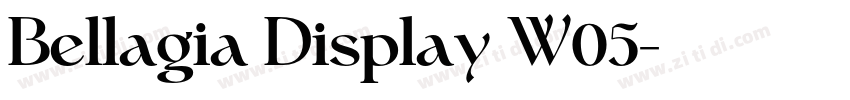 Bellagia Display W05字体转换 Bellagia Display W05字体转换